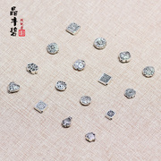 Once Feng Bi DIY Crystal Tibetan silver spacer bead jewelry heart-shaped spacer Crystal bracelets Accessories Accessories