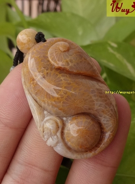 天然珊瑚玉貔貅项链吊坠复古项链