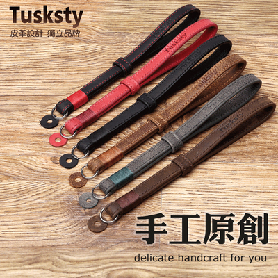 富士适用索尼相机牛皮手绳腕带