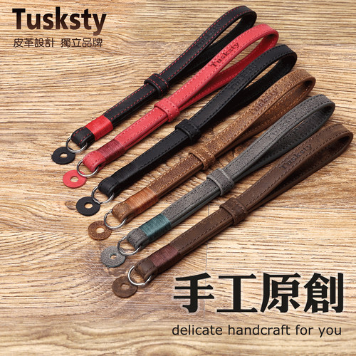 富士适用索尼相机牛皮手绳腕带