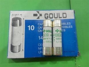 14X51MM 500V GOULD 32A 120KA 正品 进口熔断器保险丝陶瓷