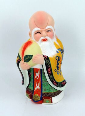 无锡惠山泥人泥塑大师寿比南山