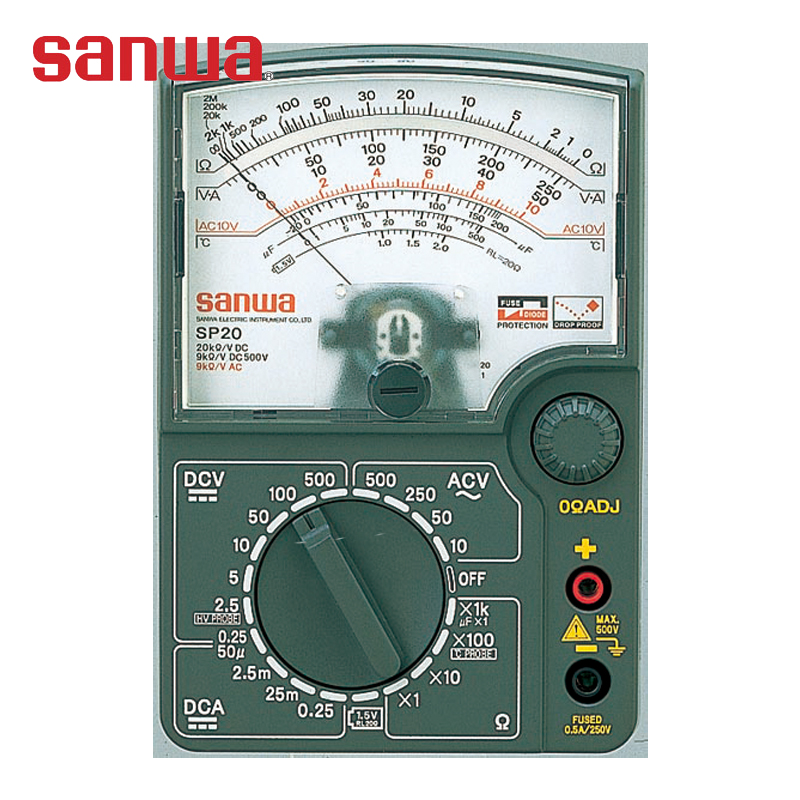 日本三和 sanwa SP18D/SP20/SP21多功能模拟指针万用表手持袖珍表
