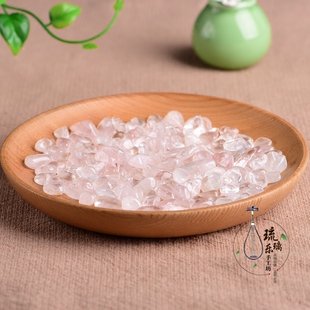 天然白水晶碎石 消磁石搭配手链净化消磁 盆景装饰100克一包