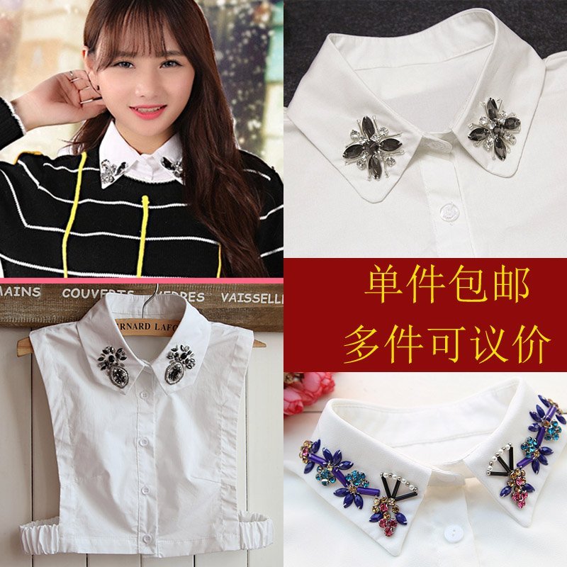 韩国时尚假领子衬衫假领衬衣蕾丝假领子时尚衬衣领节约领娃娃领子