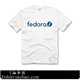 新款 纯棉T恤 短袖 开源系统LINUX FEDORA程序员汗衫