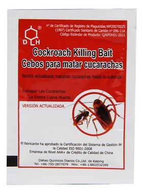 出口西班牙款Cockroach Killing Bait 升级版英文5克灭蟑清蟑螂药