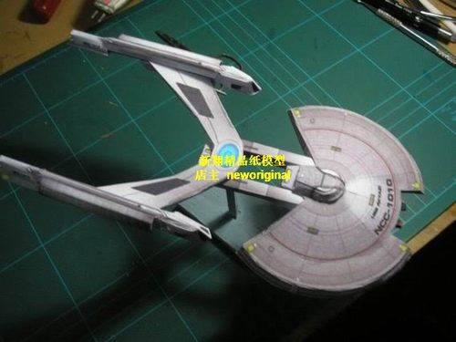 飞碟UFO太空宇宙飞船 星际迷航星舰startrek阿克亚泽级飞船模型