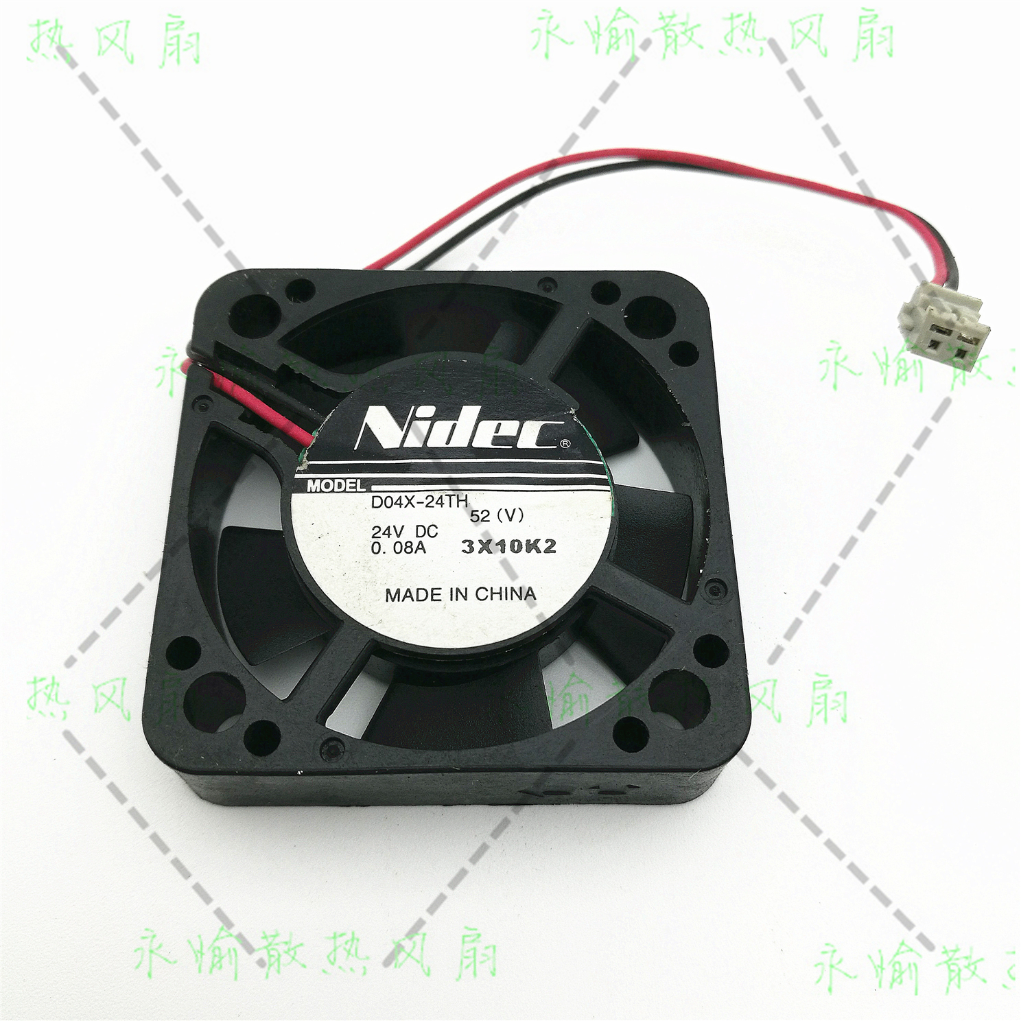 原装 NIDEC D04X-24TH 24V 0.08A 4CM 4010 2线 变频器 散热风扇