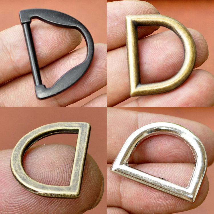 15mm20mm内径d扣 diy材料 五金箱包配件 d形环 半圆环 d字扣d型环