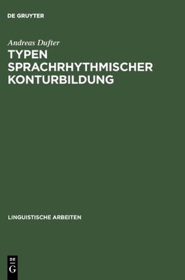 【预售】Typen Sprachrhythmischer Konturbildung