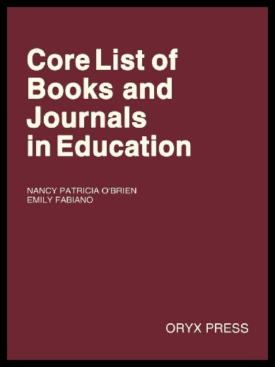 【预售】Core List of Books and Journals in Education