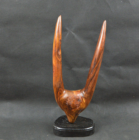 老料越南黄花梨羊头木雕红木手工雕刻紫油梨客厅玄关洋洋得意摆件