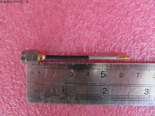 1.85mm-GPPO母 DC-40GHz 6cm RF 射频微波半柔电缆跳线
