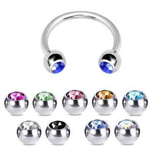 316L钛钢鼻中隔乳环穿刺防过敏唇环耳环耳骨钉马蹄环鼻环耳圈细针