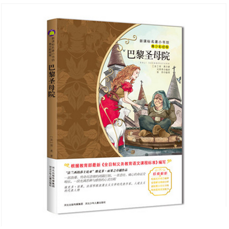 【4本29元】名著小书坊 青少彩绘版 巴黎圣母院 青少年读物 北斗 9-10-11-12-13-14-15岁