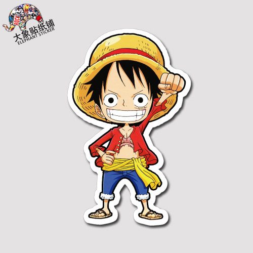 海贼王贴纸one piece 路飞贴纸行李箱贴纸旅行箱潮牌防水贴纸77