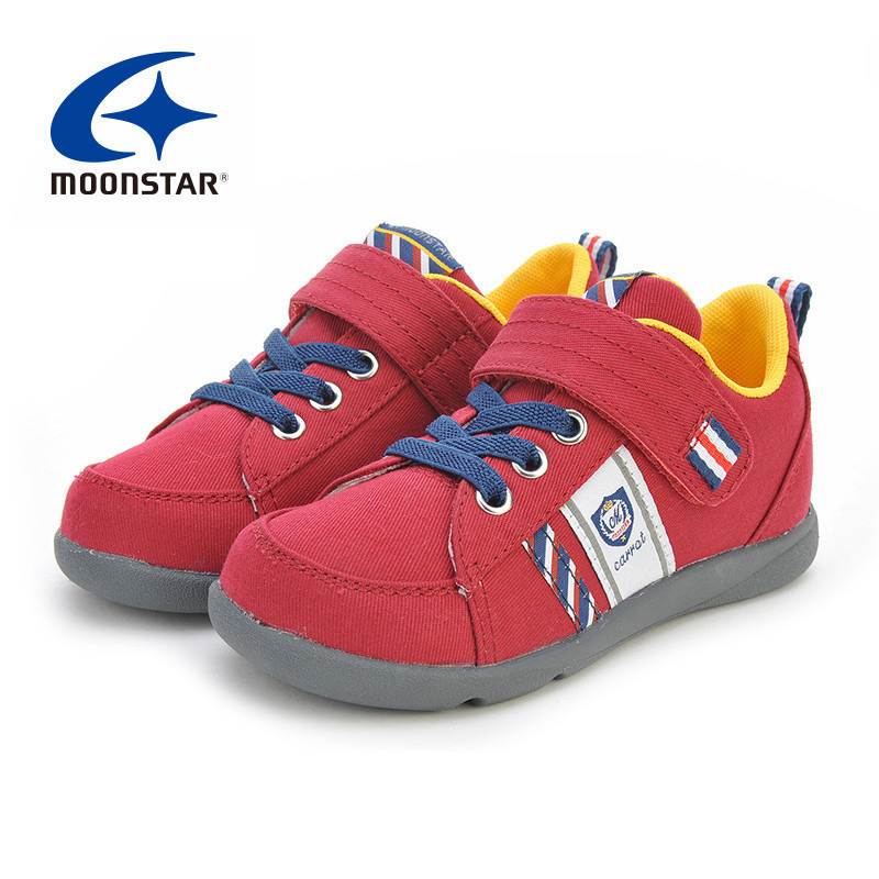 Chaussures de tennis enfants en toile MOON STAR pour printemps - semelle fond composite - Ref 1007739 Image 1