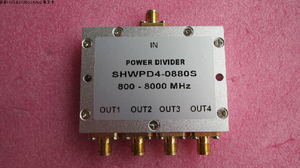 0.8-8GHz 10W SMA RF 一分四 4路 1分4 射频微波同轴功分器
