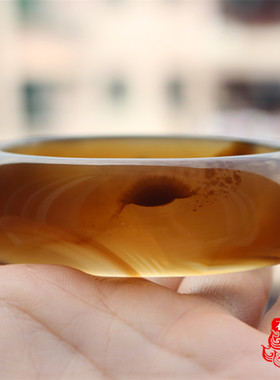 天然冰透蜜糖色玛瑙加宽加厚玉髓