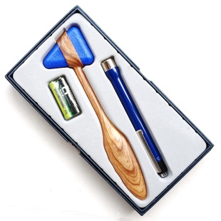 包邮山峰多功能三角叩诊锤笔式电筒瞳孔笔灯笔电筒精装套装礼盒