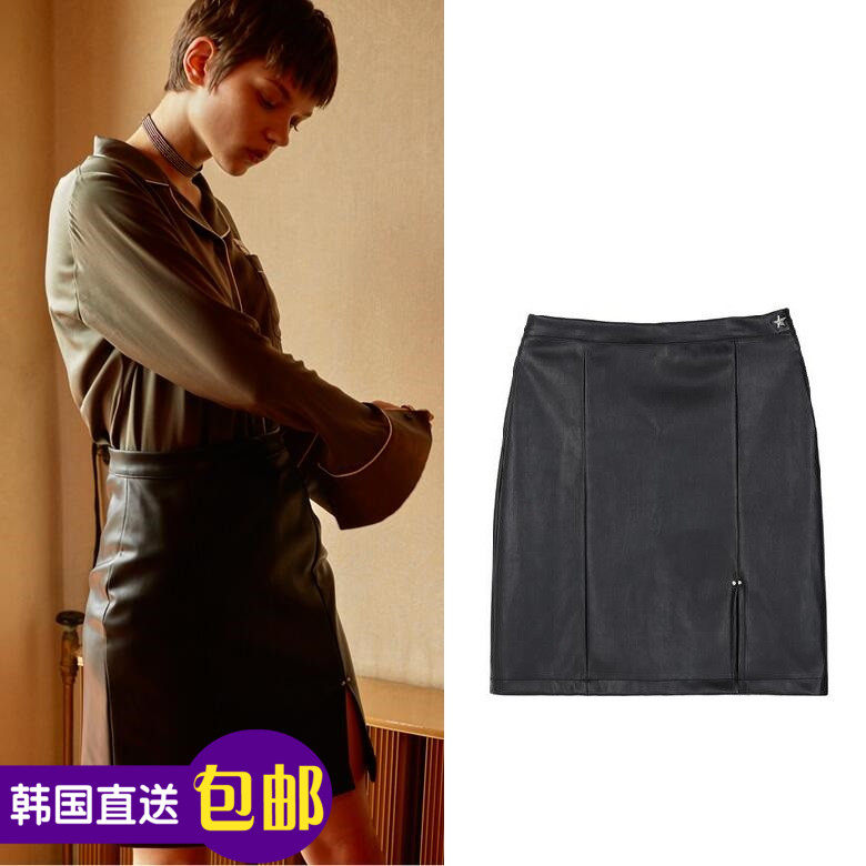 韩国正品潮牌直邮Raye tog女英伦黑色星星开衩短舒适人造皮裙短裙在类目 女装/女士精品, 半身裙中 - 来自Buy2taobao.com提供专业的淘宝代购服务