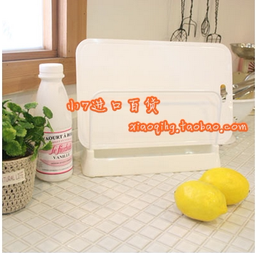 lec日本塑料厨房案板抹布架