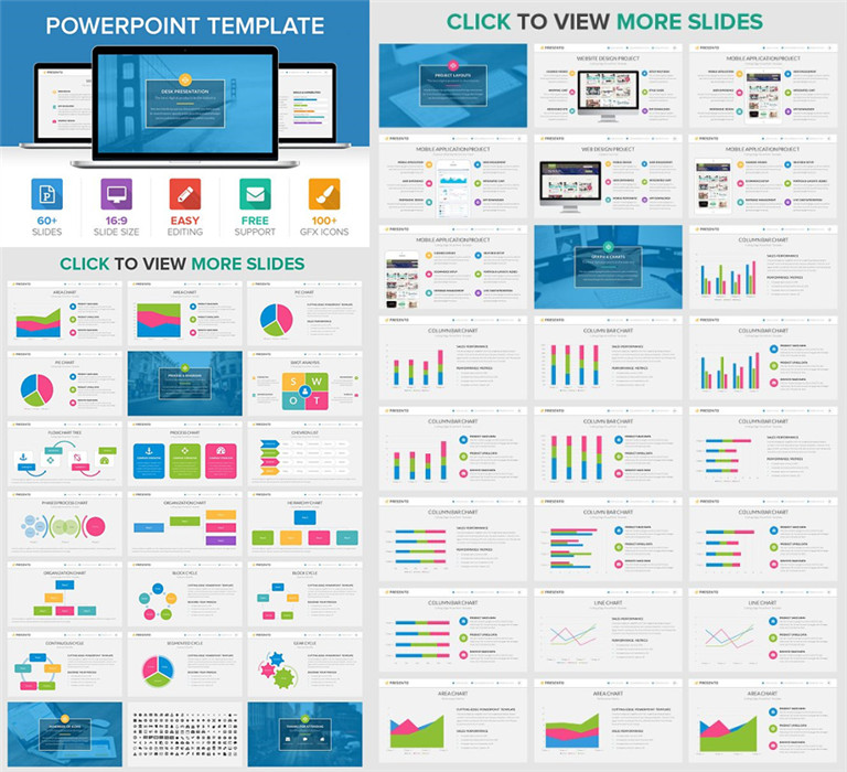 ppt模板设计素材演示文稿 presento powerpoint