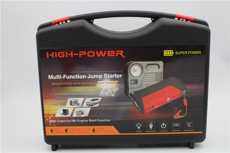 汽车应急启动电源送气泵多功能充电宝启动器车载电瓶jump starter
