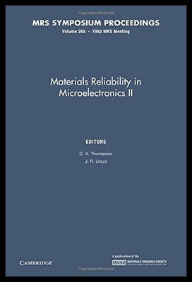 【预售】Materials Reliability in Microelectronics II: Vol