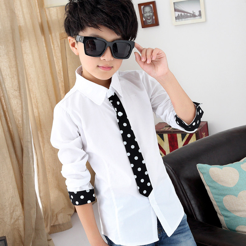 Chemise garcon à manche longue - Ref 2075036 Image 1