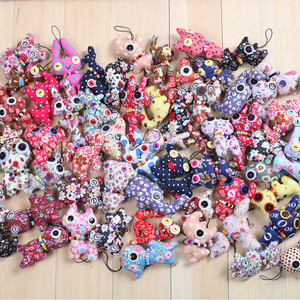 布艺挂件钥匙扣小挂件娃娃布偶玩偶礼品婚庆抛洒庆典礼品礼物批发