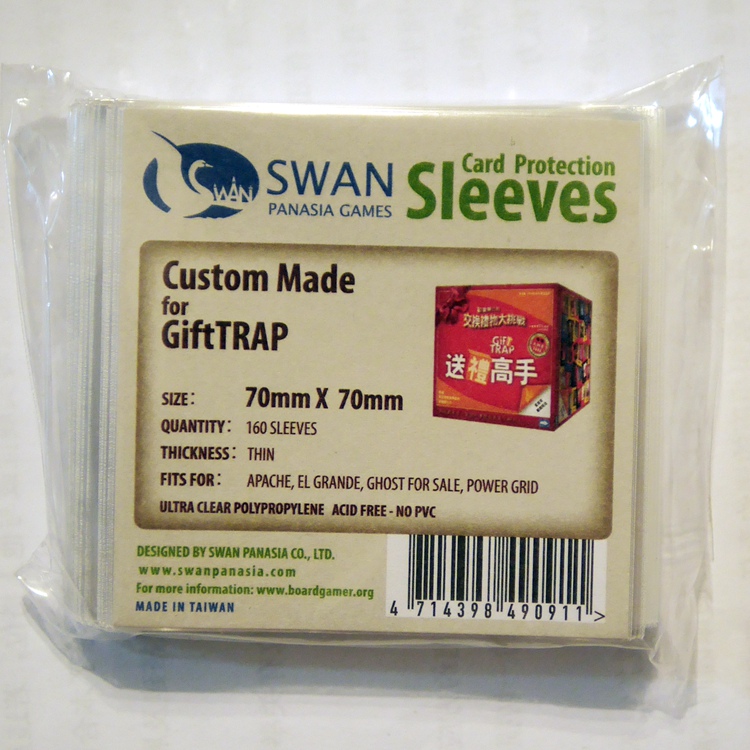 【天X天桌游】透明 牌套 卡套 70x70mm 约160张 薄款