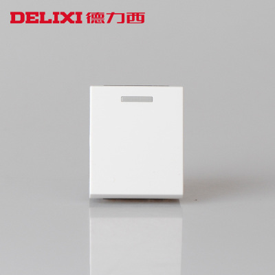 德力西118型CD601墙壁面板 二位用双控模块 一开组配件 开关芯子