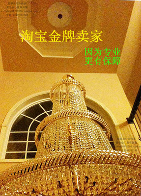 别墅复式楼吊灯升降器水晶灯具