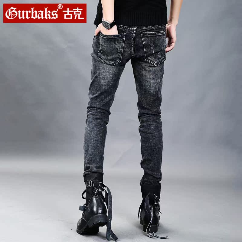 Jeans pour jeunesse pieds Slim GURBAKS en coton pour Quatre saisons - Ref 1485943 Image 2