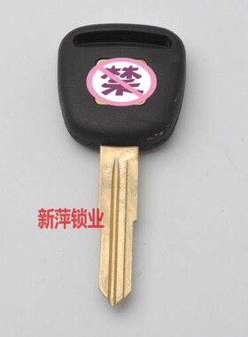 C061b供应 白铜贴片双皮卡小货车汽车钥匙胚 左双槽 五