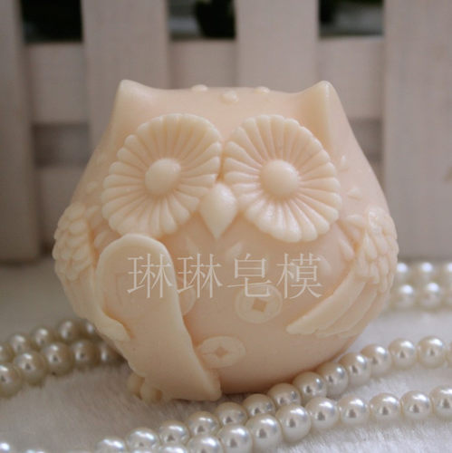 手工皂模具 硅胶模具 皂模  肥皂模具  香皂模具 蜡烛模具猫头鹰