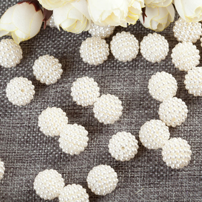 diy仿珍珠手串头饰杨梅球