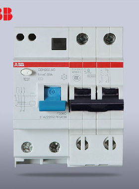 ABB触电保护器空气空开双极双线2P6A漏电保护器GSH202-C6正品