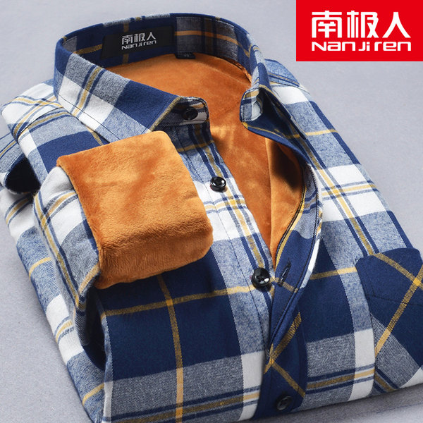 南极人 加绒保暖衬衫 优惠券折后￥49包邮（￥79-30） 16款可选