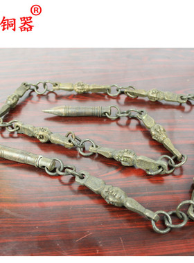 宇卓铜器纯铜九节鞭四面佛工艺品