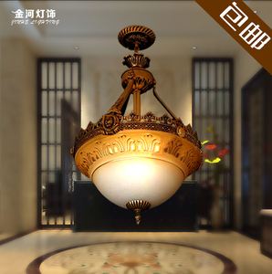 欧式吊锅 简欧仿古铁艺吊灯 餐厅灯具 古典卧室吧台灯过道走廊灯