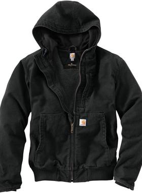 carhartt男夹克外套工装服纯棉加绒保暖连帽休闲秋冬正品B10643T