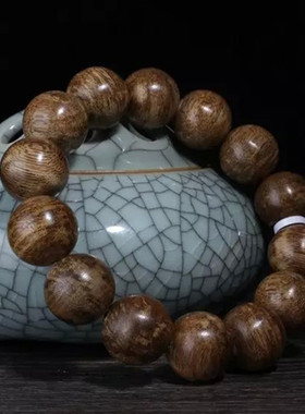 正品印尼马泥涝纯天然沉香手串保真佛珠木念珠男女款手链饰品