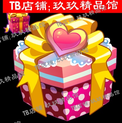 falsh矢量游戏 礼包礼盒 奖励 圣诞礼物 丝带 蝴蝶结图标素材文件