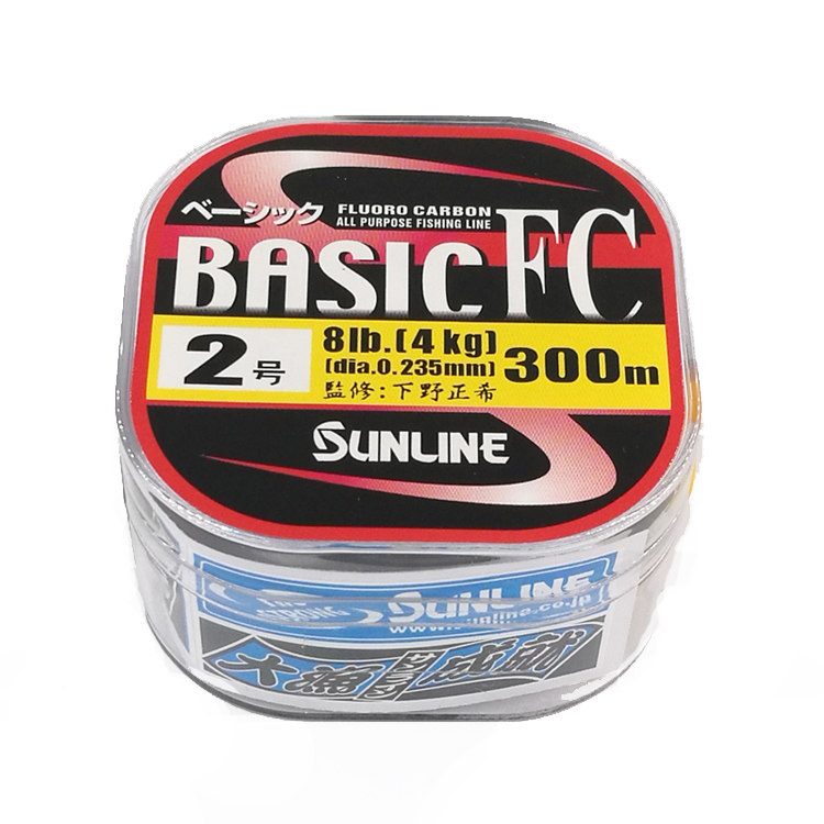 日本进口SUNLINE桑濑鱼线BASIC FC300米碳线路亚主线矶钓前导子线
