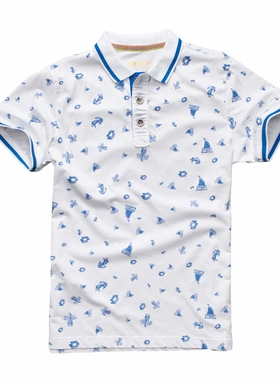 绝版现货 当天发货 LOTTO 乐途 男子 满地印短袖POLO EPLG021-1