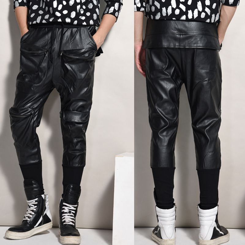 Pantalon cuir homme serré pour adolescent pour hiver - Ref 1495145