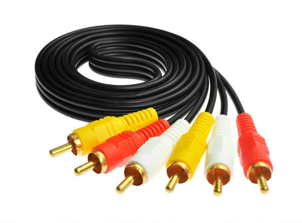 3对3莲花线镀铜六头三色对三色AV线音频视频线DVD线 机顶盒连接线